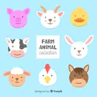 Free vector farm animal collectio