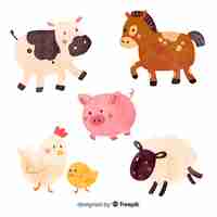 Free vector farm animal collectio