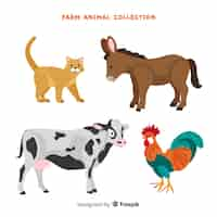 Free vector farm animal collection