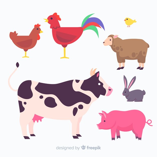 農場の動物のコレクション