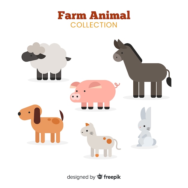 Free vector farm animal collection