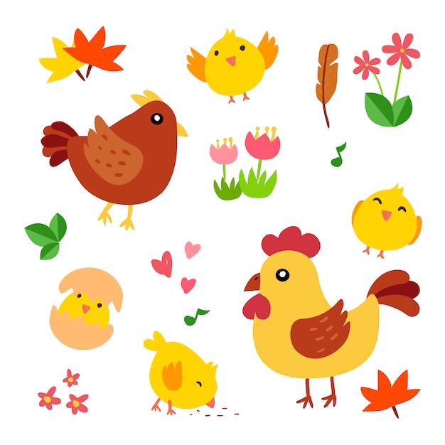 Free vector farm animals collection