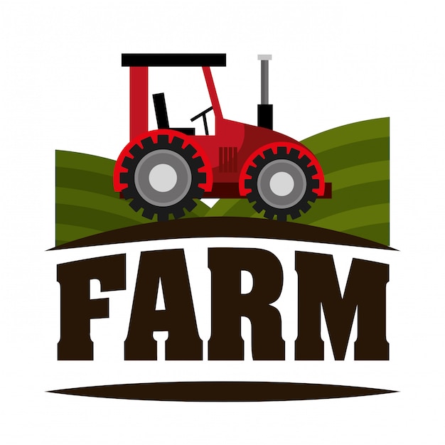 Бесплатное векторное изображение Ферма свежая иллюстрация