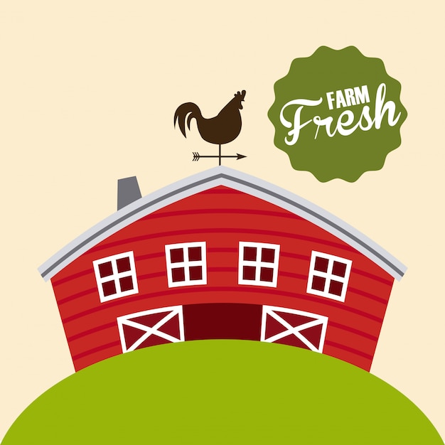 Free vector farm fresh illustration