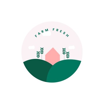 Free Vector | Farm fresh and organic icon