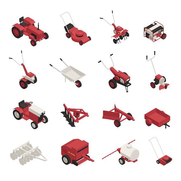 Farm Garden Machinery Set 