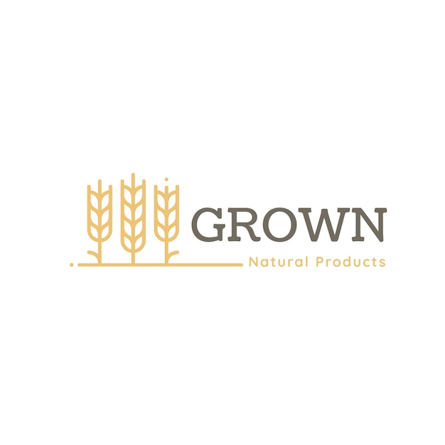 Modello di logo dell'azienda agricola