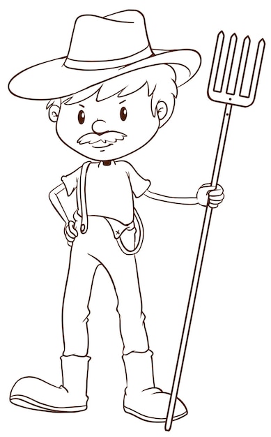 Free vector farmer