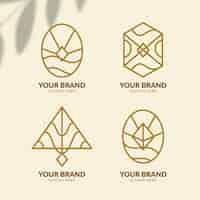 Free vector fashion accessories logo collection