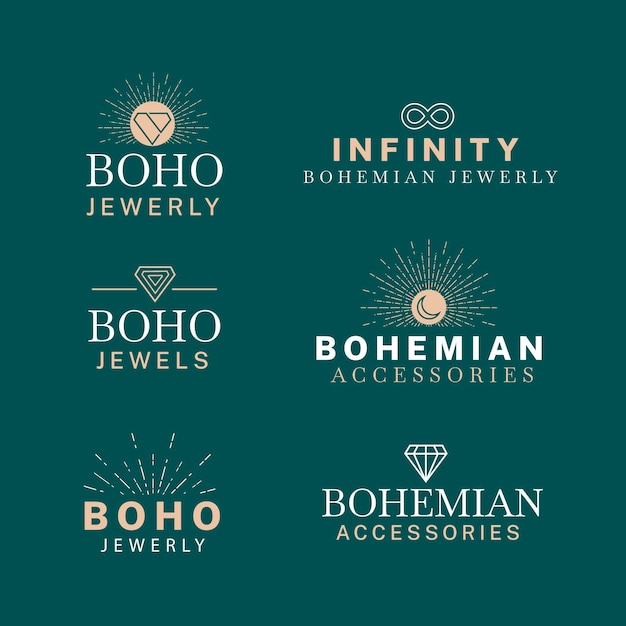 Fashion accessories logo template collection