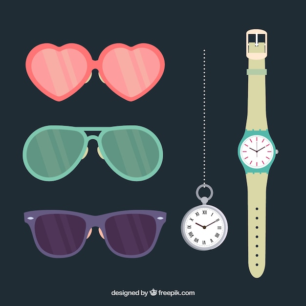 Free vector fashion accessories