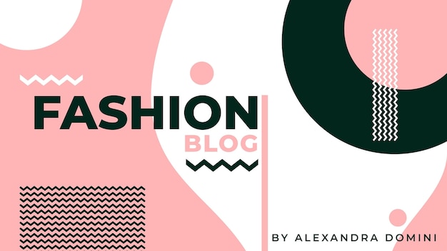 Free vector fashion banner blog