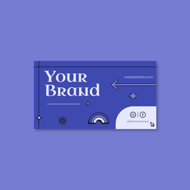 Fashion boutique card  template design