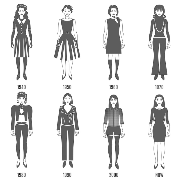 Fashion Evolution Черный набор символов