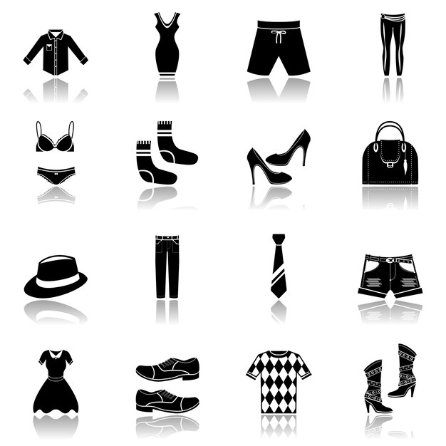 Premium Vector | Fashion icons collection