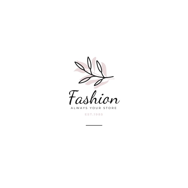 Fashion logo editorial template