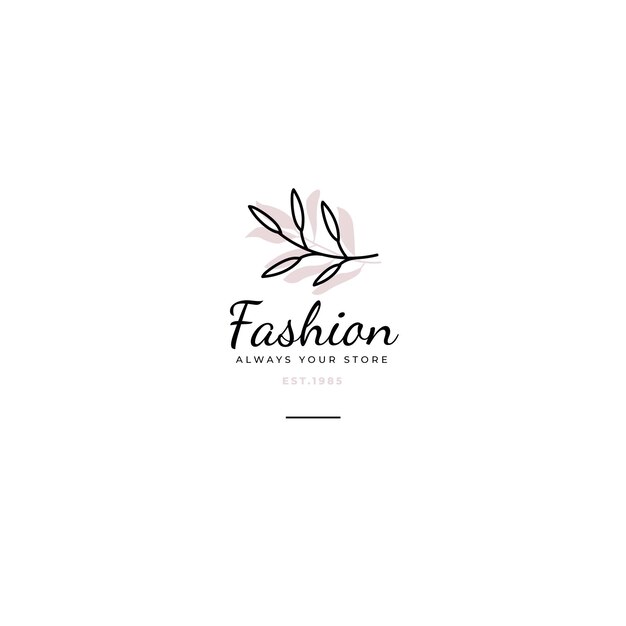 Редакционный шаблон модного логотипа