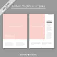 Free vector fashion magazine template