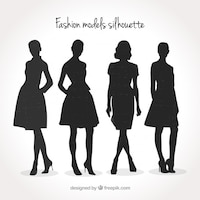 Fashion models silhouette pack