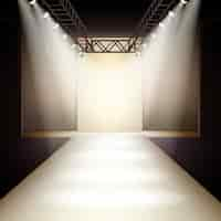 Free vector fashion runway background