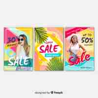 Free vector fashion sale banners