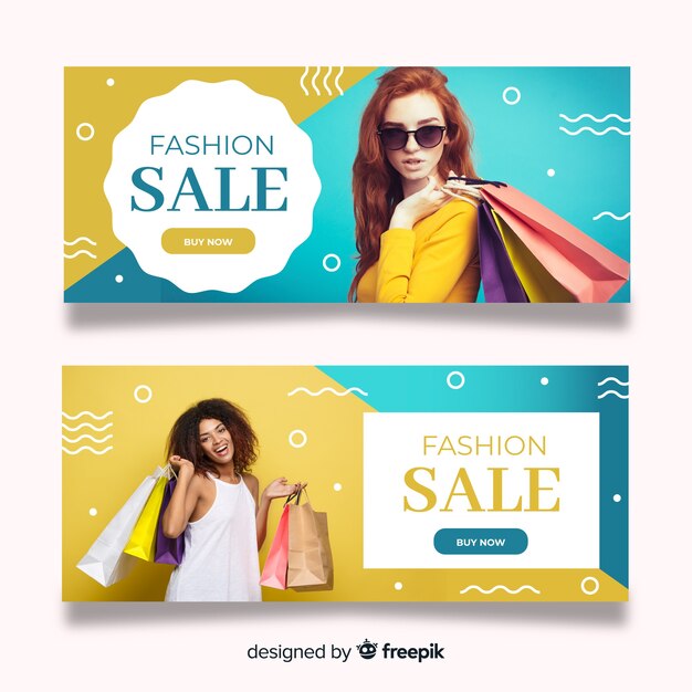 Fashion sale banners