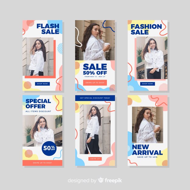 fashion sale instagram stories collectio