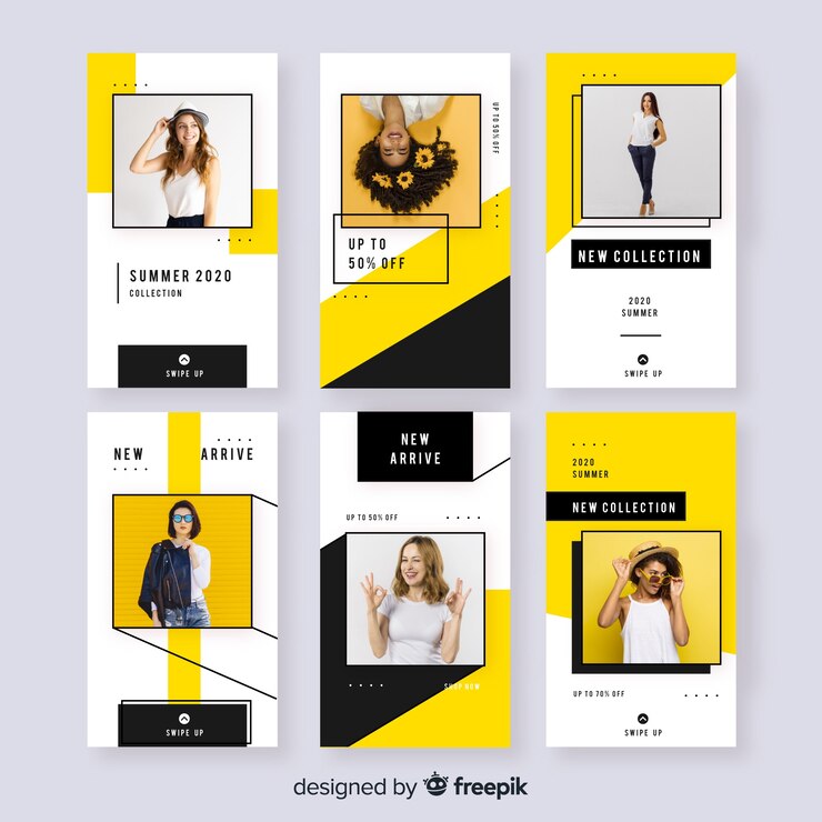 Free Vector fashion sale instagram stories
