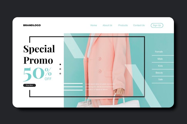 Fashion sale - landing page