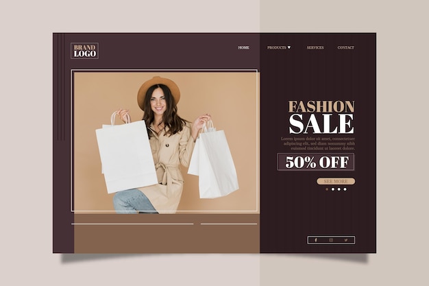 Saldi moda - landing page