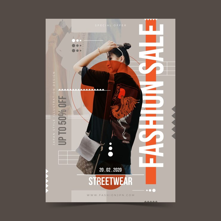Free Vector fashion sale template concept