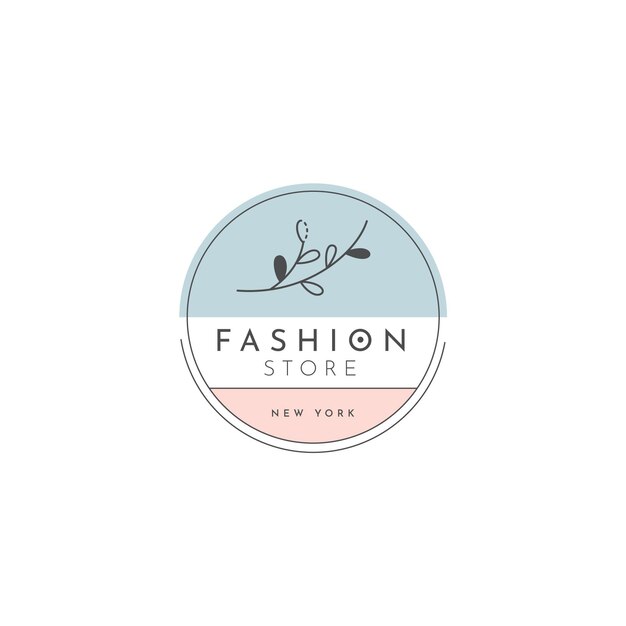 Fashion shop logo template