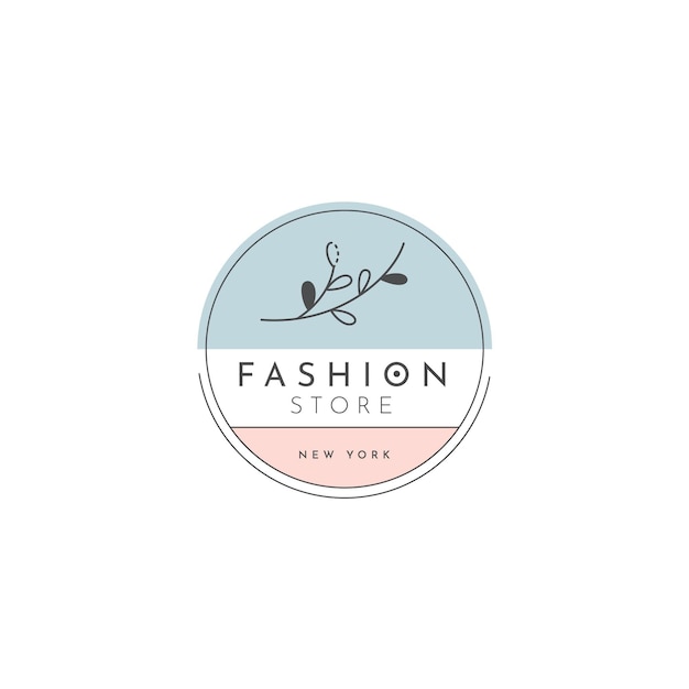 Fashion shop logo template