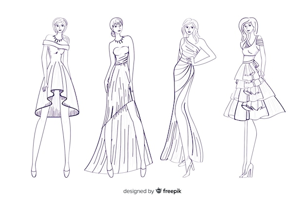 Fashion Design Sketches Projects :: Photos, videos, logos, illustrations  and branding :: Behance