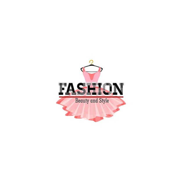 Premium Vector | Fashion store logo template fashion illustration