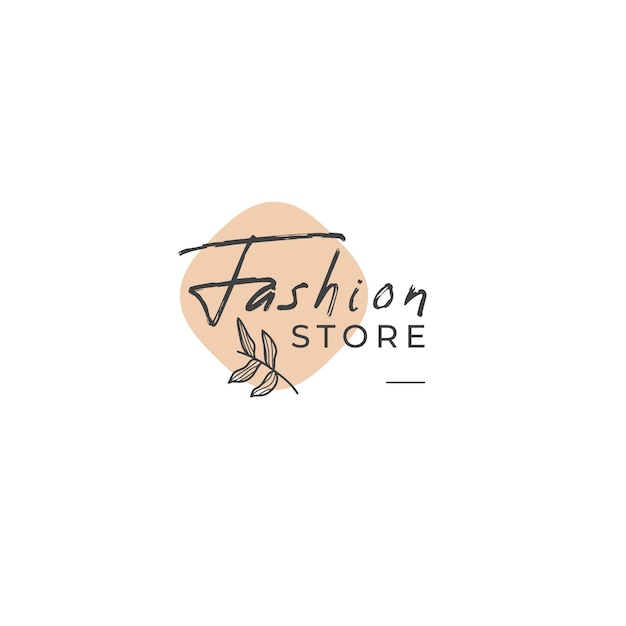 Шаблон логотипа модного магазина
