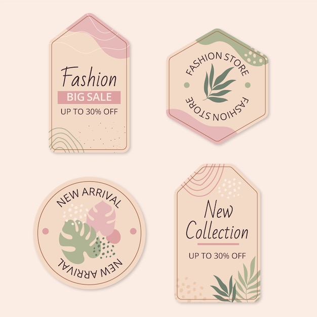 fashion and style labels collection