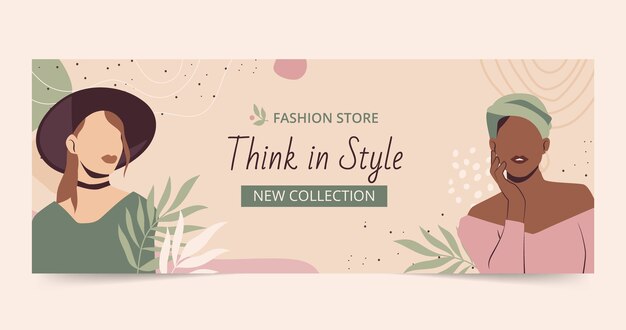 fashion and style social media cover template