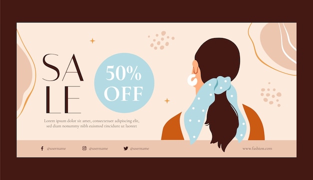 Free vector fashion template design