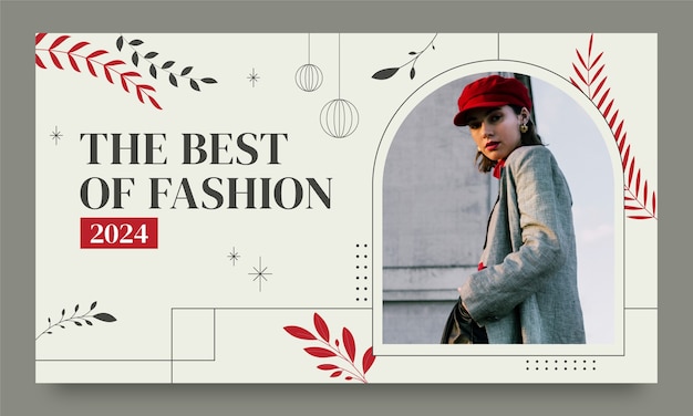 Free vector fashion template design