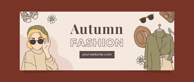 Free vector fashion  template design