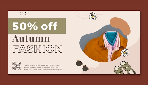 Free vector fashion  template design