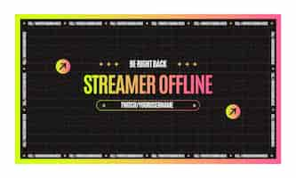 Free vector fashion trends twitch background