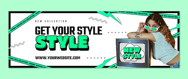 Fashion  twitter header template