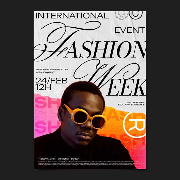 Fashion week  poster template