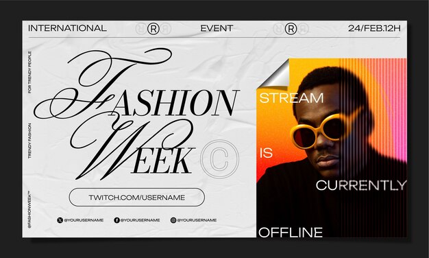 fashion week twitch background
