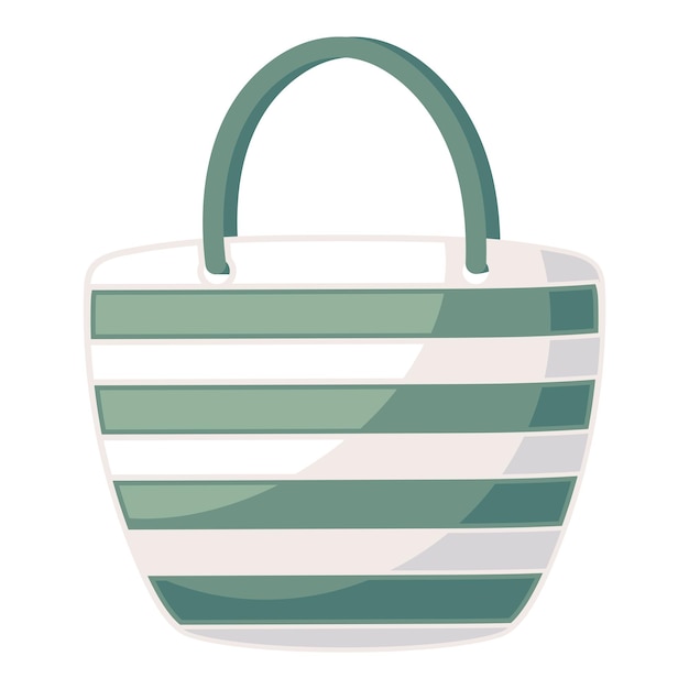 Free vector fashionable striped bag