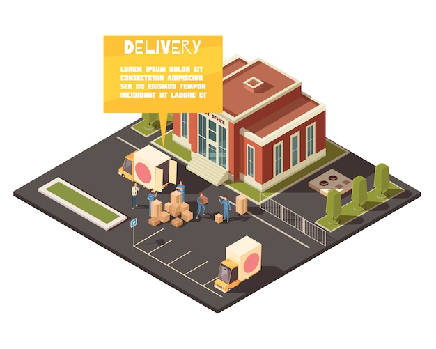 Free vector fast delivery service concept