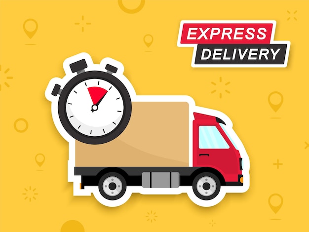 Fast delivery truck express delivery quick move