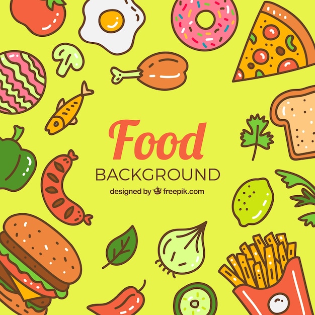 Fast food background